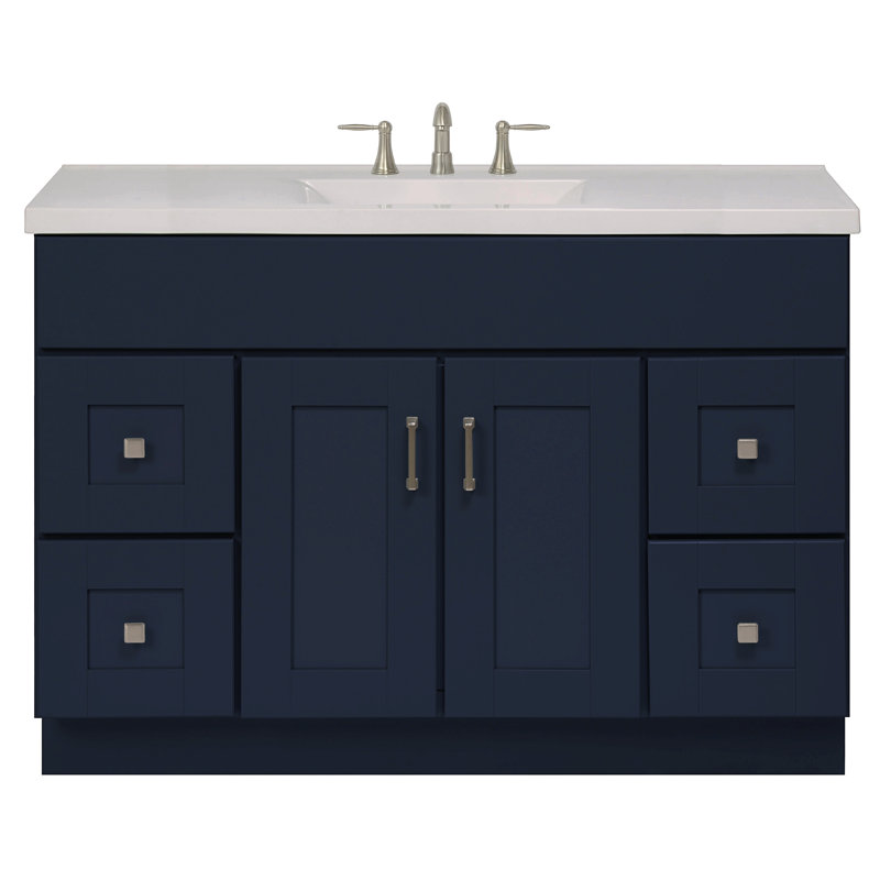 Sunnywood Blue Topaz 48 Single Bathroom Vanity Base Only in Blue | Wayfair